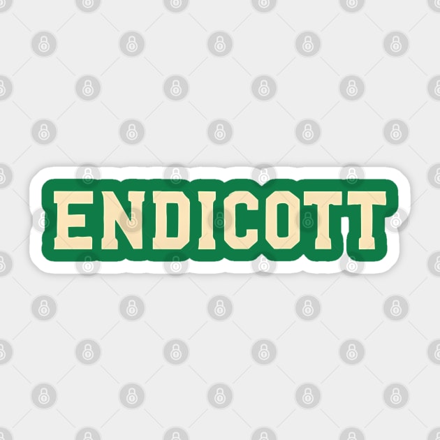 Endicott Sticker by Hashnimo